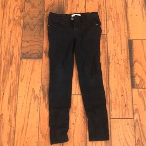 Girls black pants gently worn